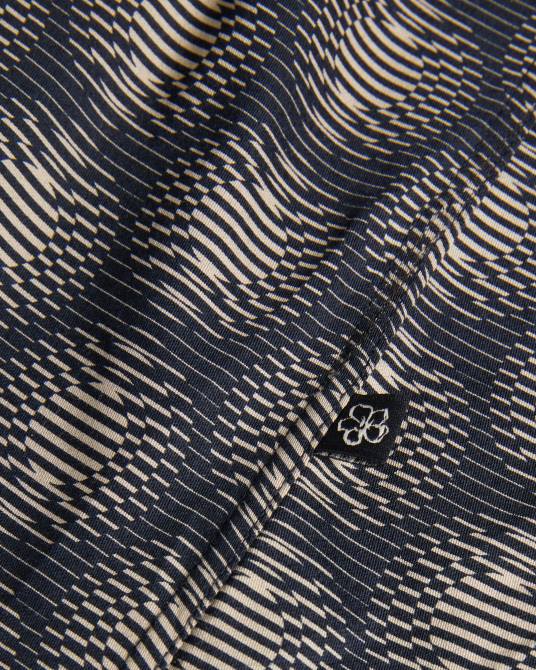 Ted Baker hombres 2ZFP1402 ropa camisa geométrica circular de manga corta de pearsho Armada