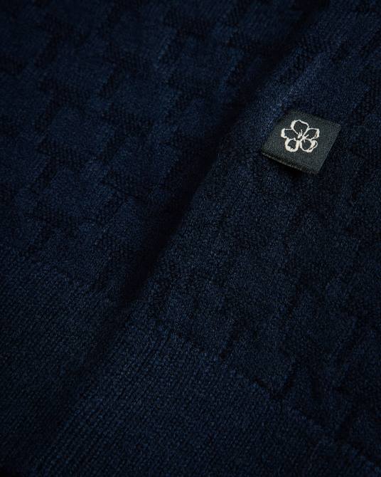 Ted Baker hombres 2ZFP1409 ropa camiseta hanam de manga corta cosida Armada