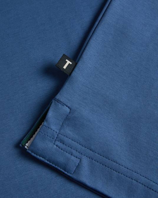 Ted Baker hombres 2ZFP1412 ropa polo de manga corta y corte slim zeiter azul oscuro