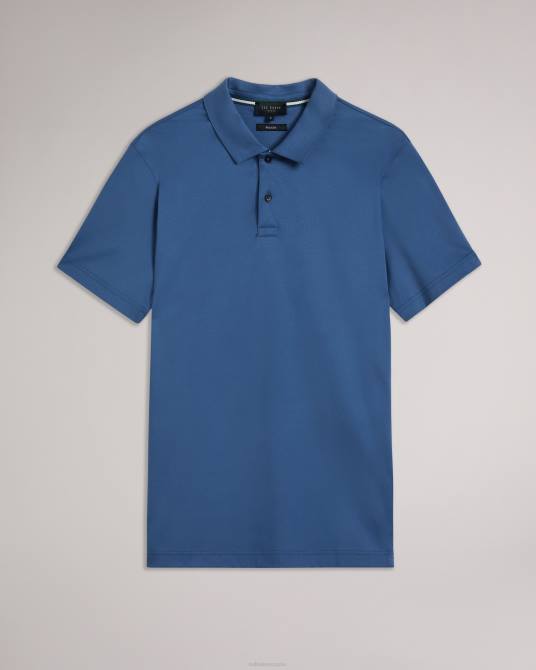 Ted Baker hombres 2ZFP1412 ropa polo de manga corta y corte slim zeiter azul oscuro