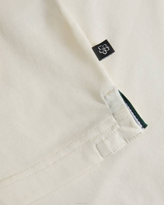 Ted Baker hombres 2ZFP1433 ropa polo de manga corta y corte slim zeiter crudo