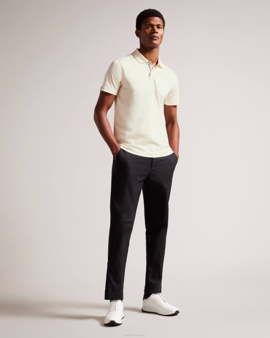 Ted Baker hombres 2ZFP1433 ropa polo de manga corta y corte slim zeiter crudo