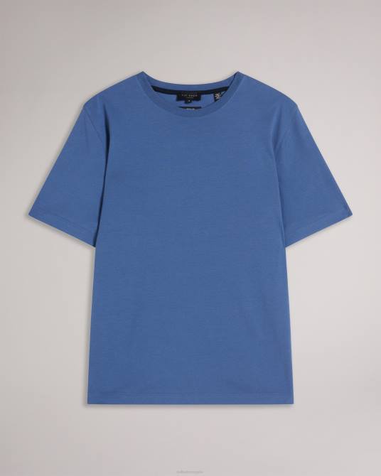 Ted Baker hombres 2ZFP1531 ropa Camiseta lisa de corte regular y manga corta de Tywinn azul