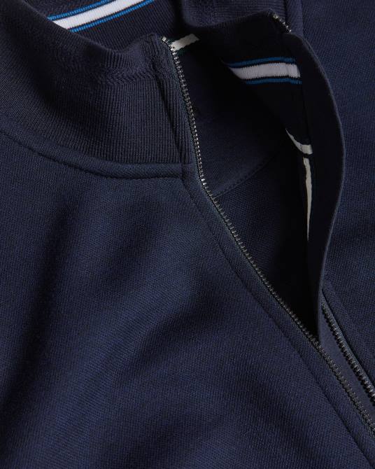 Ted Baker hombres 2ZFP1380 ropa Chaqueta Tymos de manga larga con cremallera Armada