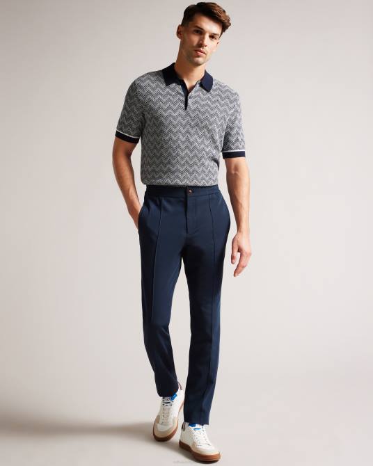 Ted Baker hombres 2ZFP1378 ropa Rodny Irvine pantalones elásticos de corte slim Armada