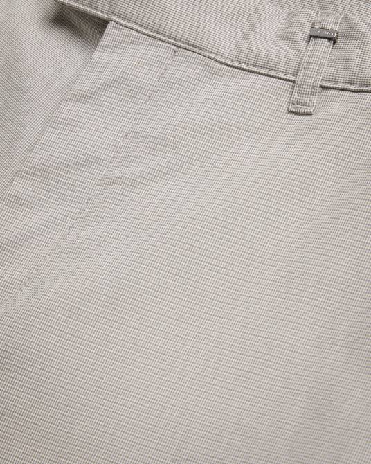 Ted Baker hombres 2ZFP1408 ropa pantalones portmay de corte slim con pata de gallo gris