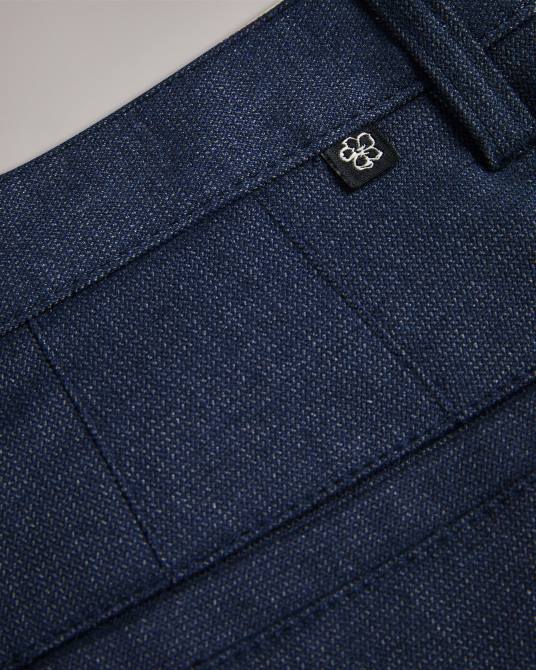 Ted Baker hombres 2ZFP1434 ropa pantalones texturizados Baren Irvine Fit Armada