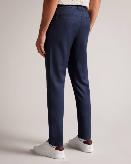 Ted Baker hombres 2ZFP1434 ropa pantalones texturizados Baren Irvine Fit Armada