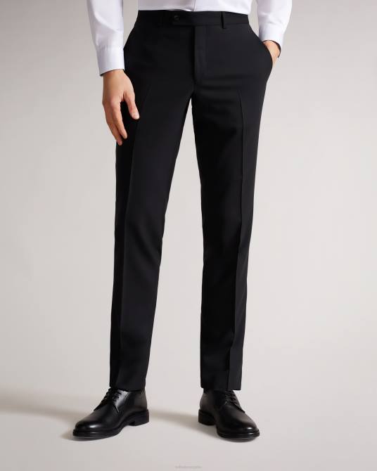 Ted Baker hombres 2ZFP1454 ropa pantalones de traje de corte slim jvtrsbl negro