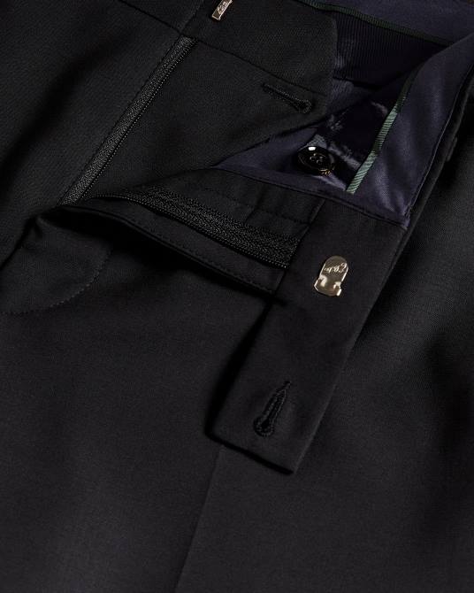 Ted Baker hombres 2ZFP1454 ropa pantalones de traje de corte slim jvtrsbl negro