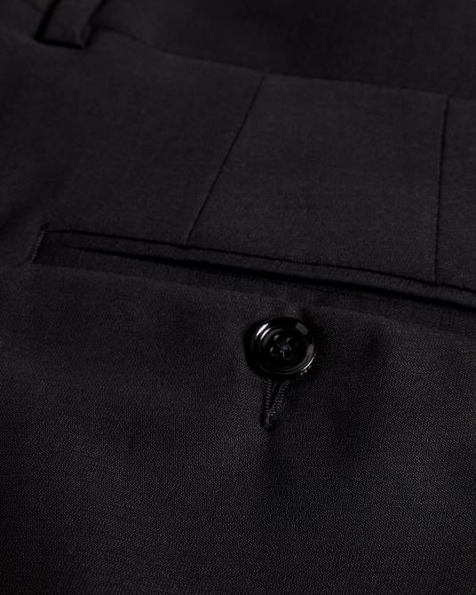 Ted Baker hombres 2ZFP1454 ropa pantalones de traje de corte slim jvtrsbl negro