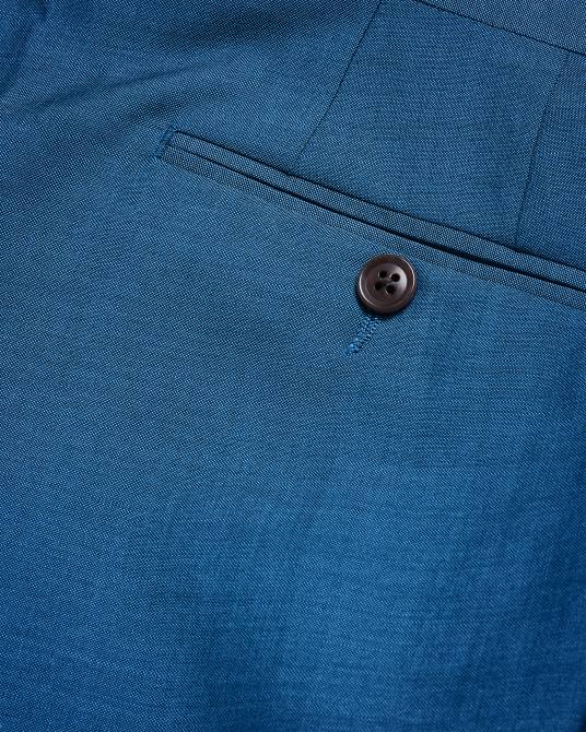 Ted Baker hombres 2ZFP1475 ropa pantalón de traje siouxt azul marino de piel de tiburón Armada