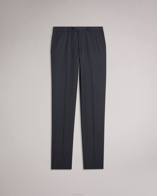 Ted Baker hombres 2ZFP1495 ropa pantalones de traje de corte slim jvtrsbl gris