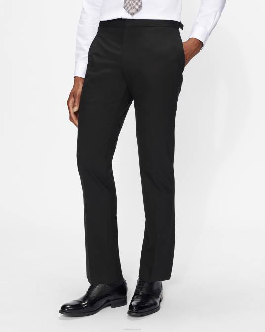Ted Baker hombres 2ZFP1536 ropa pantalones de esmoquin de corte slim ambts negro