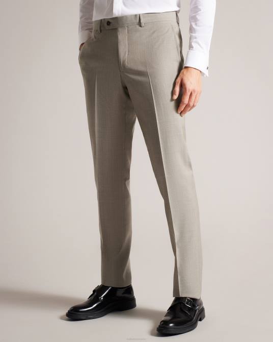 Ted Baker hombres 2ZFP1543 ropa Pantalón de traje alconat de pura lana de piel de tiburón natural