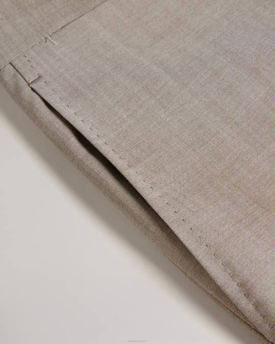 Ted Baker hombres 2ZFP1543 ropa Pantalón de traje alconat de pura lana de piel de tiburón natural