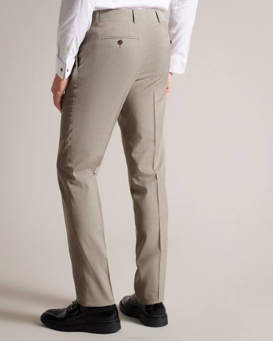 Ted Baker hombres 2ZFP1543 ropa Pantalón de traje alconat de pura lana de piel de tiburón natural