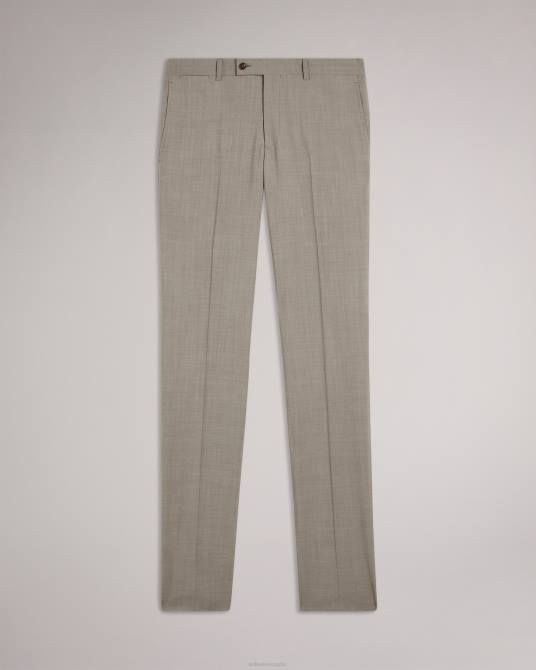 Ted Baker hombres 2ZFP1543 ropa Pantalón de traje alconat de pura lana de piel de tiburón natural