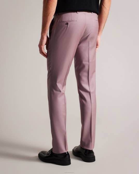 Ted Baker hombres 2ZFP1552 ropa Pantalón de traje ignacet de pura lana. rosa
