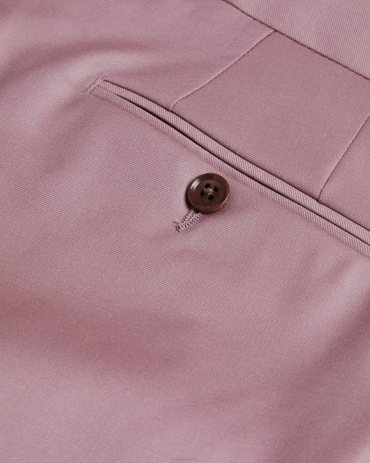 Ted Baker hombres 2ZFP1552 ropa Pantalón de traje ignacet de pura lana. rosa