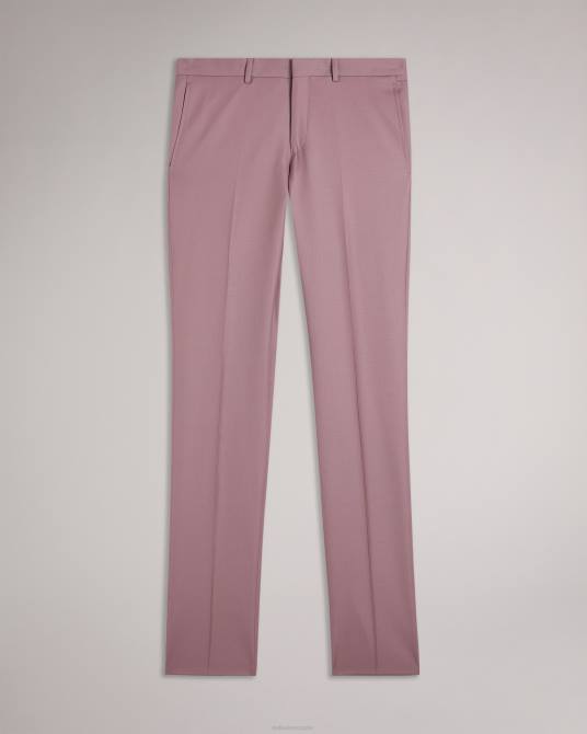 Ted Baker hombres 2ZFP1552 ropa Pantalón de traje ignacet de pura lana. rosa