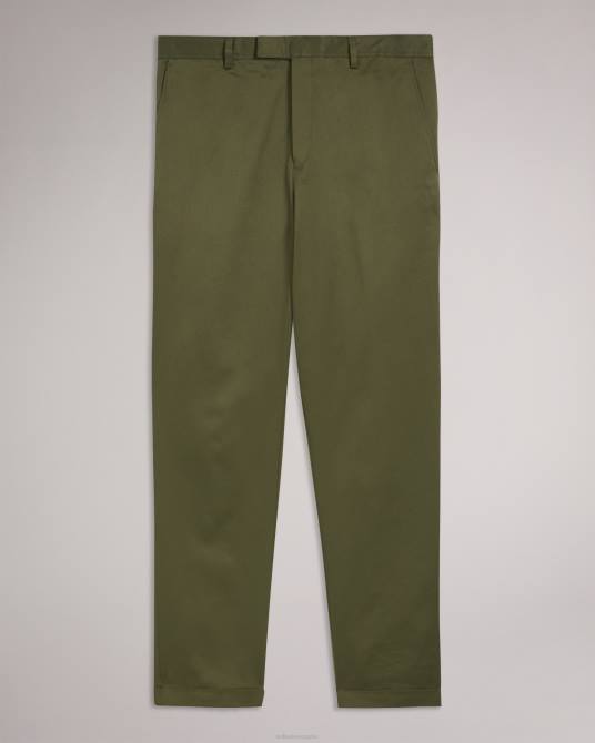 Ted Baker hombres 2ZFP1568 ropa pantalones luciant de sarga slim verde oscuro