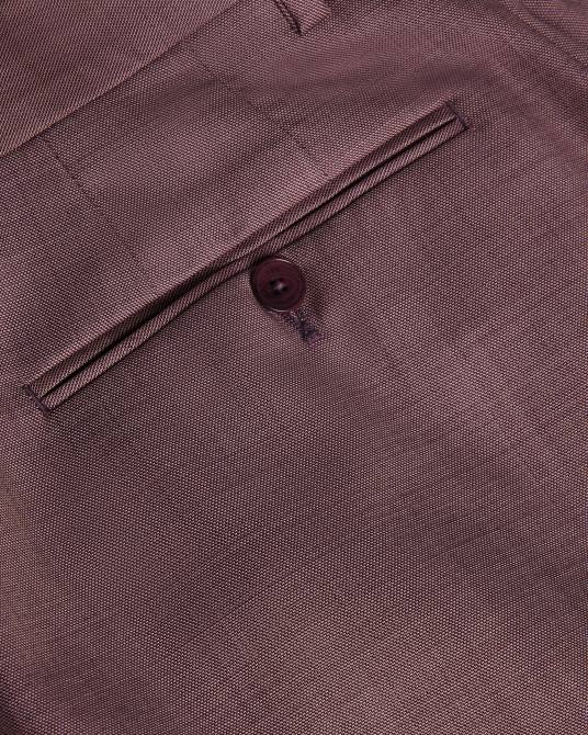 Ted Baker hombres 2ZFP1570 ropa pantalones byront de corte slim de lana rosa medio