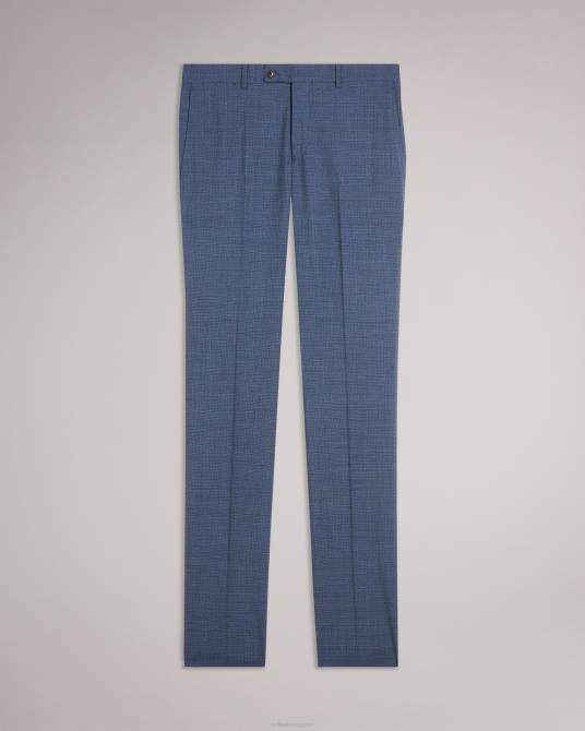 Ted Baker hombres 2ZFP1584 ropa pantalón traje raitht tweed azul marino Armada