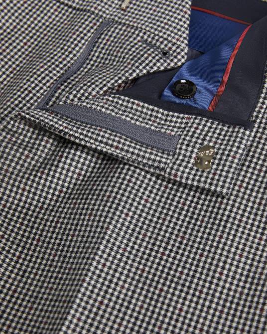 Ted Baker hombres 2ZFP1588 ropa pantalones de traje a cuadros mono jvct negro