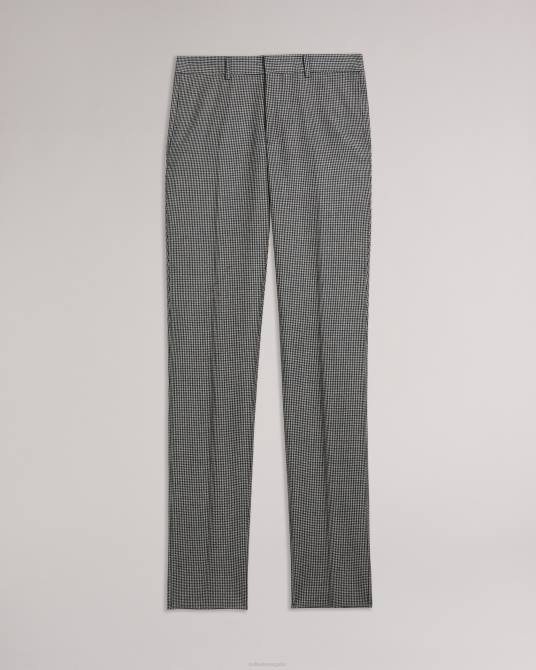 Ted Baker hombres 2ZFP1588 ropa pantalones de traje a cuadros mono jvct negro