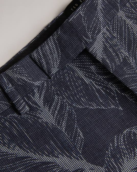 Ted Baker hombres 2ZFP1604 ropa pantalones de traje hoja postot Armada