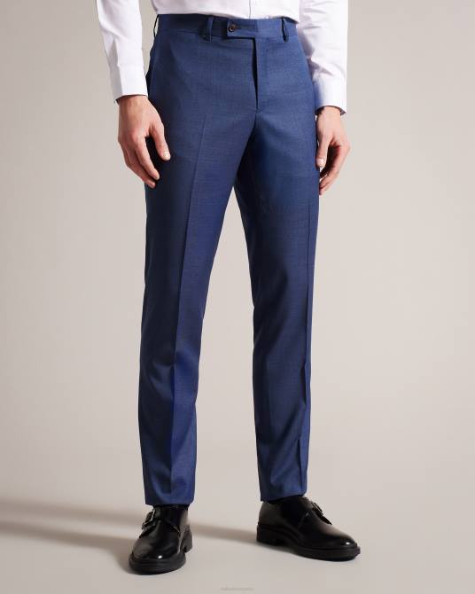 Ted Baker hombres 2ZFP1611 ropa pantalon traje lana azul marino upsalat Armada