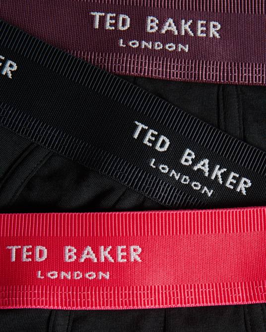 Ted Baker hombres 2ZFP1364 ropa timeo pack de 3 baúles surtidos negro