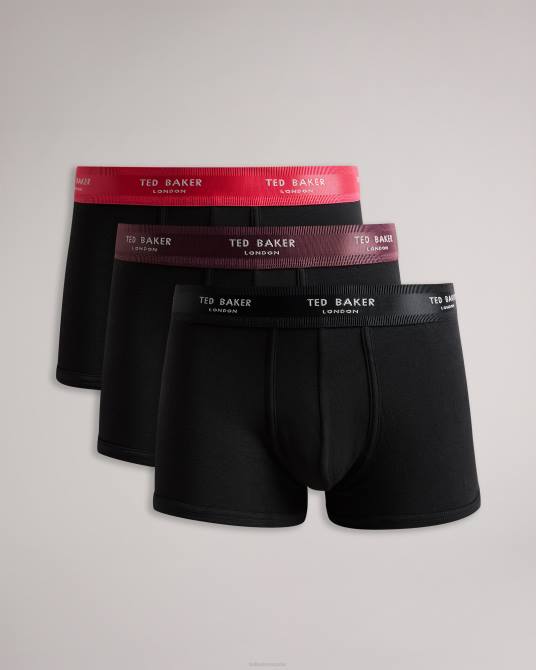 Ted Baker hombres 2ZFP1364 ropa timeo pack de 3 baúles surtidos negro