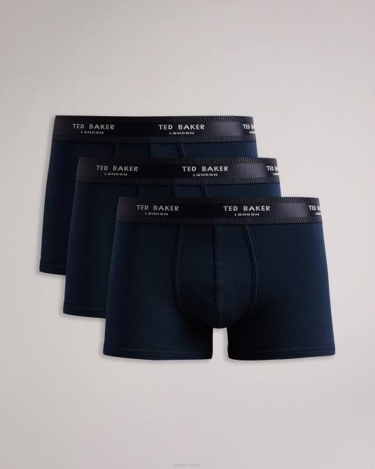 Ted Baker hombres 2ZFP1542 ropa paquete de 3 calzoncillos noe Armada