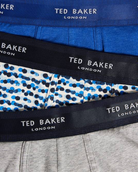 Ted Baker hombres 2ZFP1610 ropa crflk pack de 3 calzoncillos tipo baúl surtidos clasificado