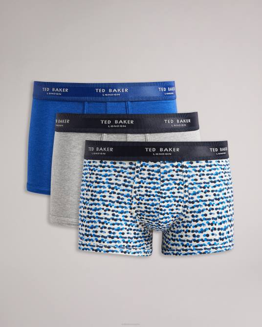 Ted Baker hombres 2ZFP1610 ropa crflk pack de 3 calzoncillos tipo baúl surtidos clasificado