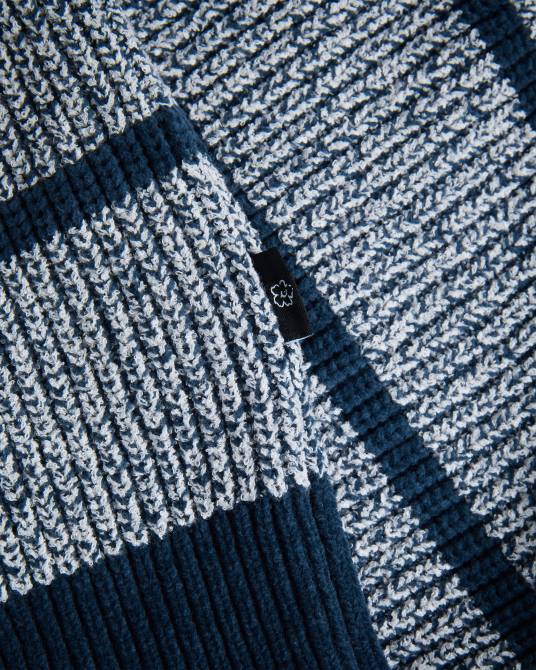 Ted Baker hombres 2ZFP1288 ropa jersey angio de corte estándar con rayas texturizadas azul