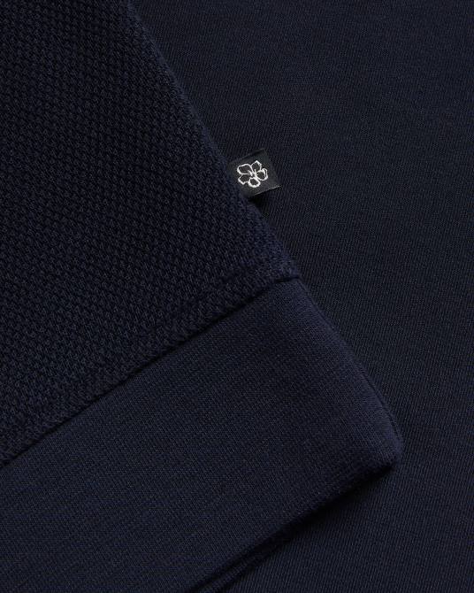 Ted Baker hombres 2ZFP1292 ropa sanot jersey de manga larga con cuello alzado Armada