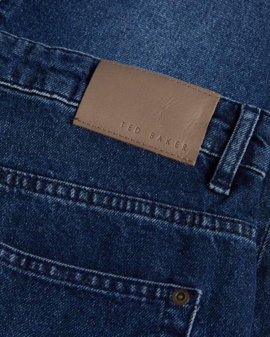 Ted Baker hombres 2ZFP1438 ropa jeans de mezclilla con pernera slim strtfo azul medio