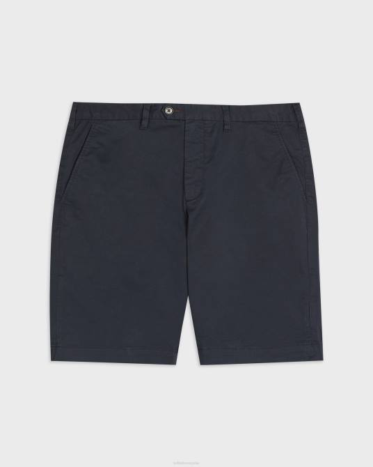 Ted Baker hombres 2ZFP1629 ropa pantalones cortos chinos de algodón buenose Armada