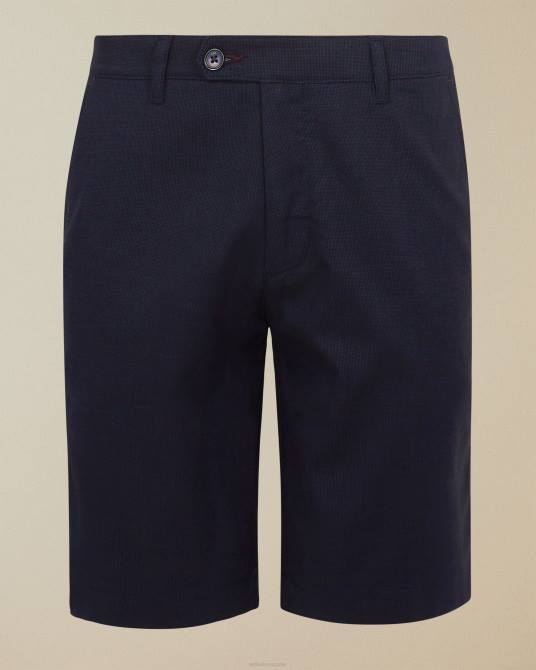 Ted Baker hombres 2ZFP1692 ropa shorts cortos semi lisos de algodón Armada