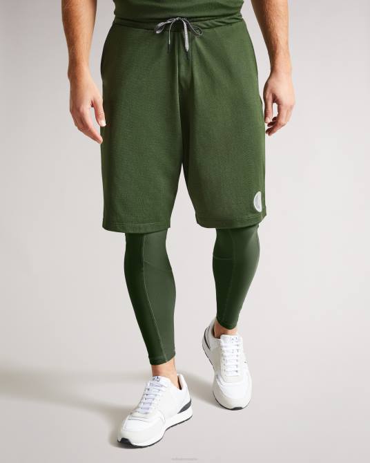 Ted Baker hombres 2ZFP1711 ropa pantalones cortos Philips Active de secado rápido caqui