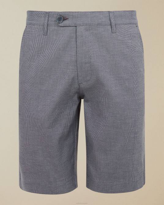 Ted Baker hombres 2ZFP1724 ropa shorts cortos semi lisos de algodón azul