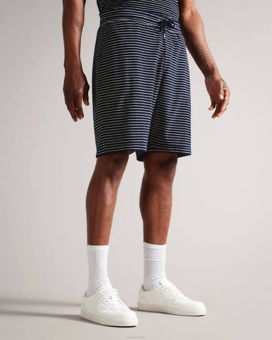 Ted Baker hombres 2ZFP1728 ropa shorts sydner de toalla con cordón Armada
