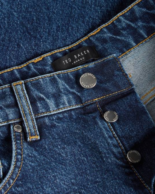 Ted Baker hombres 2ZFP1729 ropa pantalones cortos de mezclilla Dutson azul