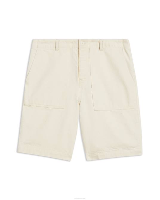 Ted Baker hombres 2ZFP1730 ropa shorts utilitarios de mezclilla pellon crudo