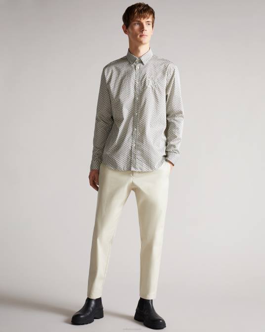 Ted Baker hombres 2ZFP1701 ropa camisa mcbane mib running hombre desnudo