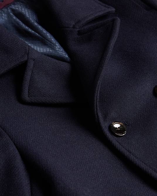 Ted Baker hombres 2ZFP1634 ropa chaquetón de lana grilldd Armada