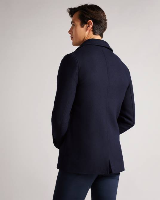 Ted Baker hombres 2ZFP1634 ropa chaquetón de lana grilldd Armada